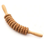 rouleau de massage courbé en bois 38 cm